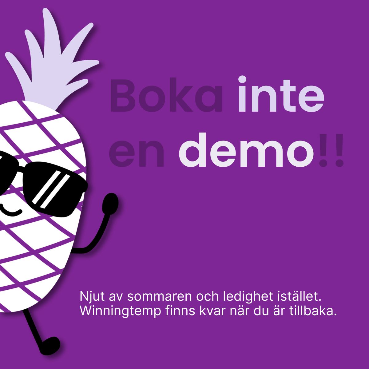 Men vi säger inte nej om du verkligen vill! 🤭
