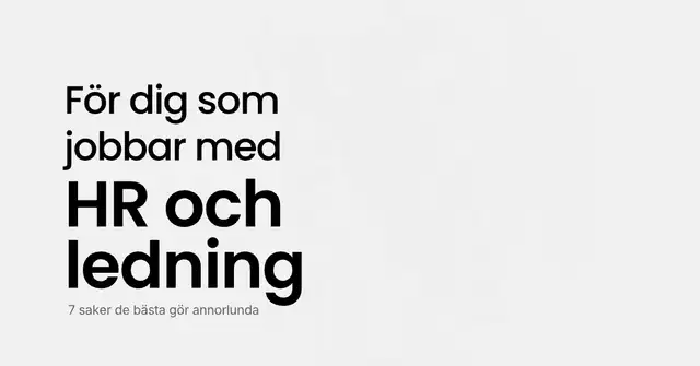 Ladda ner ny rapport om högpresterande organisationer 👉 