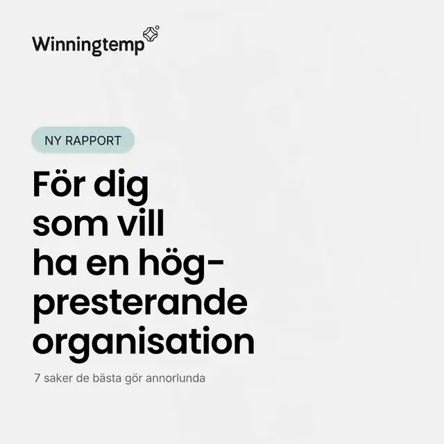 Ladda ner ny rapport om högpresterande organisationer 👉 